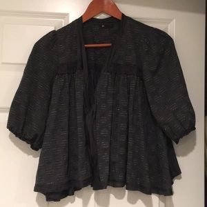 Gray light jacket (cotton/silk look).